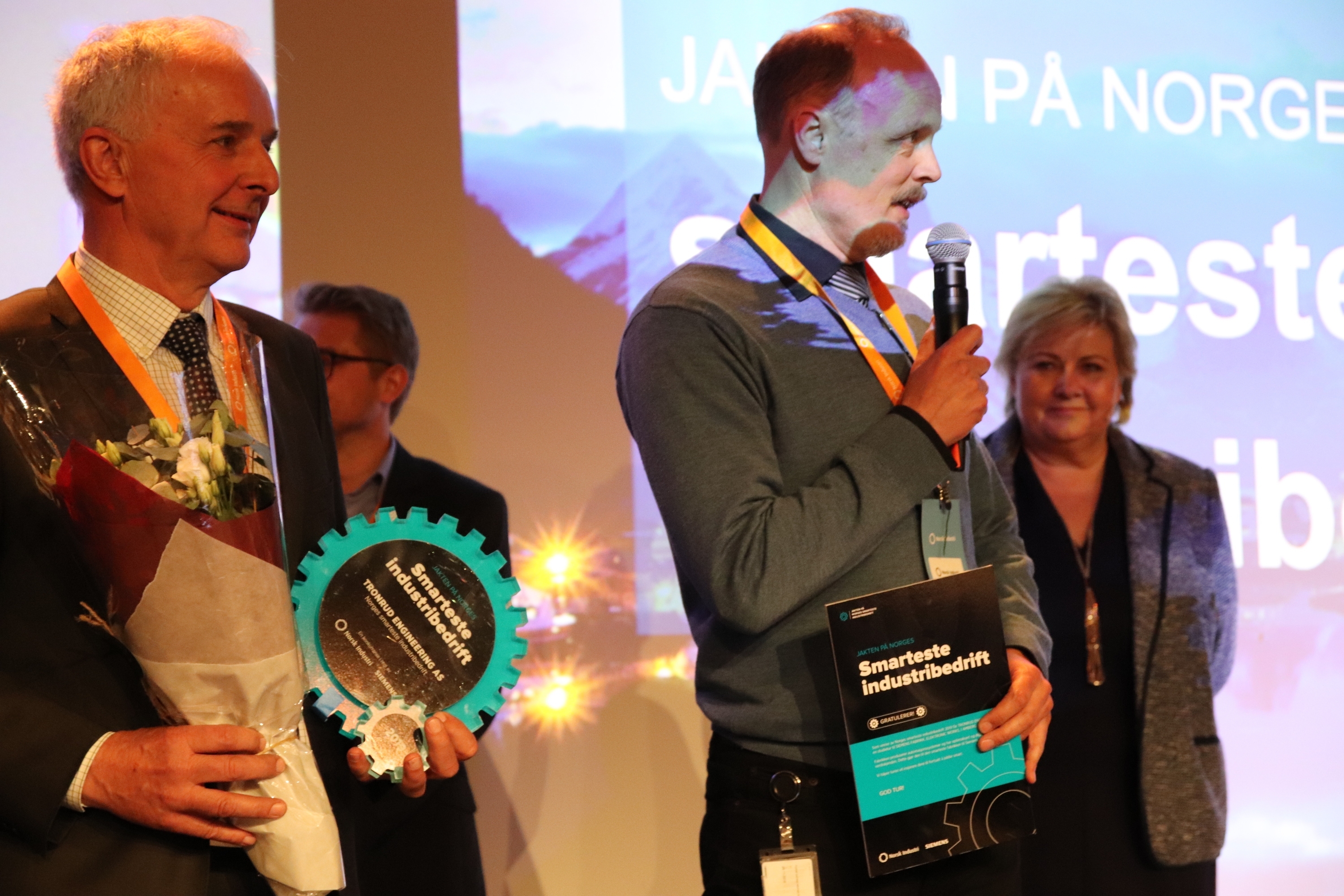 Founder Ola Tronrud and CEO Svein Steinsvik Photo: Norsk Industri